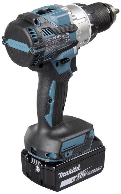 Makita DHP489RTJ 2 sebességfokozat-Akkus ütvefúró-csavarozó 620 W kefe nélkül, 2. akkuval, Töltővel 5. kép