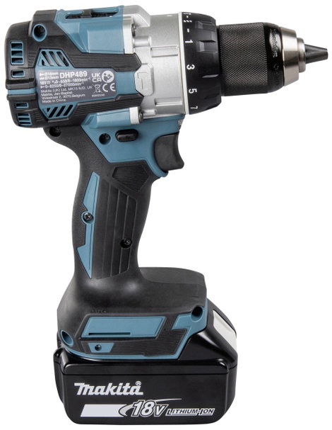 Makita DHP489RTJ 2 sebességfokozat-Akkus ütvefúró-csavarozó 620 W kefe nélkül, 2. akkuval, Töltővel 6. kép