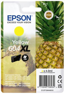 Epson Tinta T10H4, 604XL Eredeti Sárga C13T10H44010