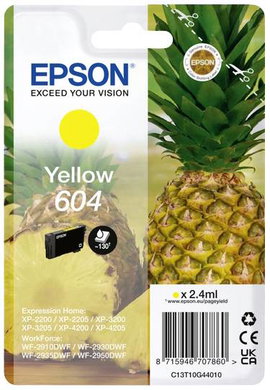 Epson Tinta T10G4, 604 Eredeti Sárga C13T10G44010