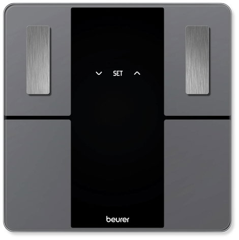 Beurer BF 500 Analizáló mérleg Mérési tartomány (max.)=180 kg Fekete Bluetooth-szal 2. kép