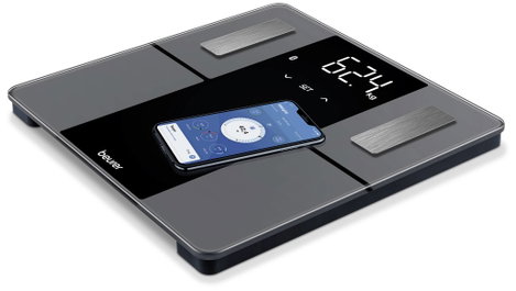 Beurer BF 500 Analizáló mérleg Mérési tartomány (max.)=180 kg Fekete Bluetooth-szal 4. kép
