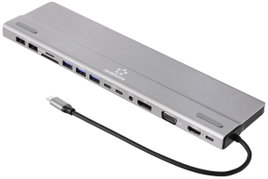 Renkforce Notebook dokkoló állomás RF-DKS-902 Alkalmas (márka): univerzálny Beépített kártyaolvasóva