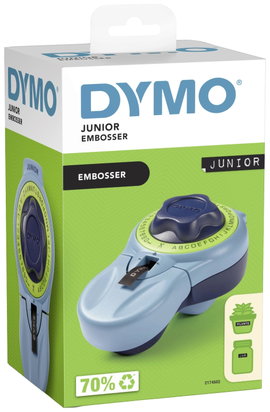 DYMO Junior Domborcímkéző Alkalmas feliratozó szalag: Dombornyomó szalag 9 mm
