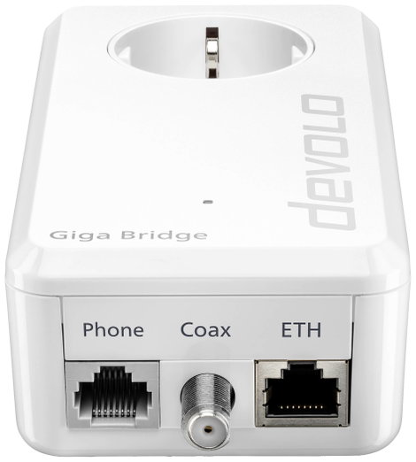 Devolo Giga Bridge Phoneline Hálózati adapter 8949 EU IP bridge, Üvegszál  4. kép