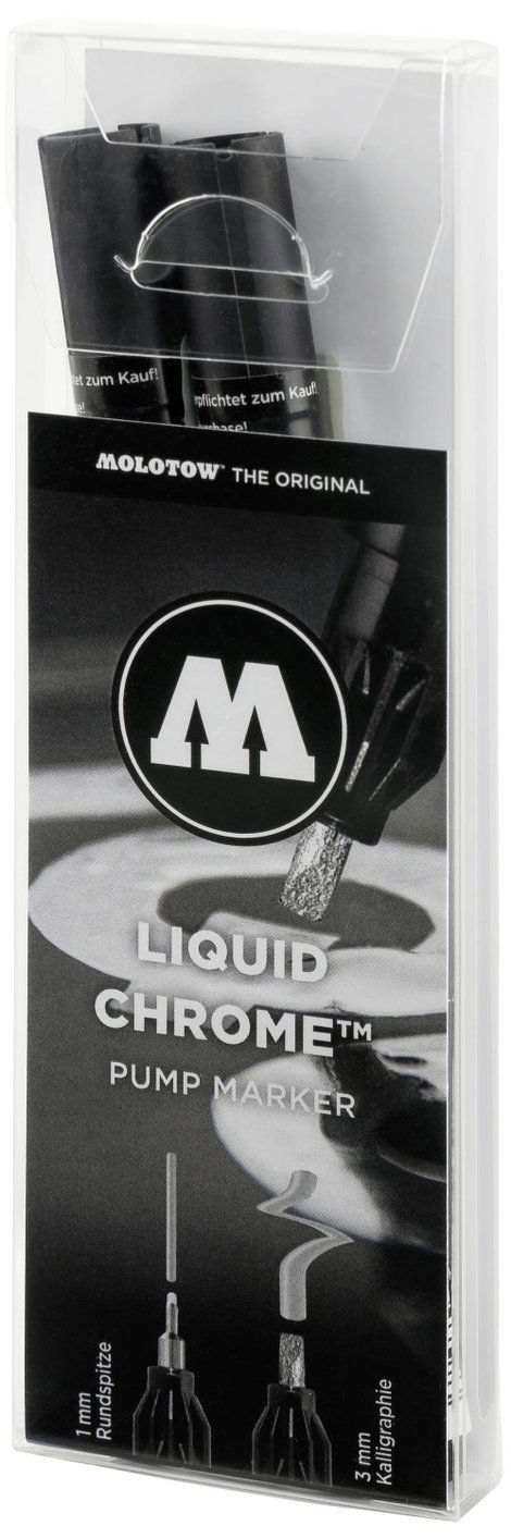 MOLOTOW LIQUID CHROME MO703115 Lakk jelölő Króm 1 mm, 3 mm 3. kép