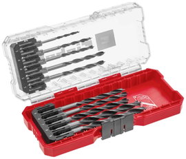 Einhell 108733 Fa spirál fúró készlet 10 részes 3 mm, 4 mm, 5 mm, 6 mm, 7 mm, 8 mm 1 készlet