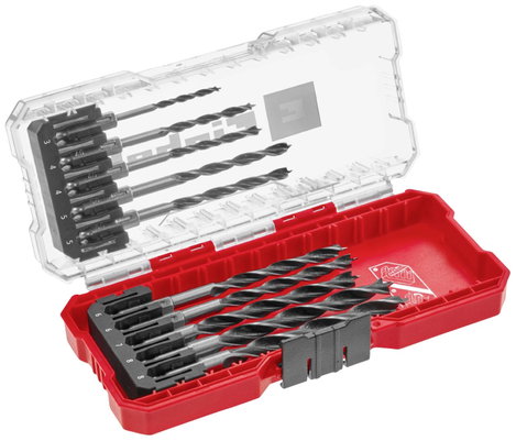 Einhell 108733 Fa spirál fúró készlet 10 részes 3 mm, 4 mm, 5 mm, 6 mm, 7 mm, 8 mm 1 készlet