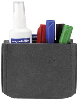 Magnetoplan magnetoTray MEDIUM 1227701 Táblafilc tartó, mágneses (Sz x Ma x Mé) 130 x 100 x 60 mm Sz