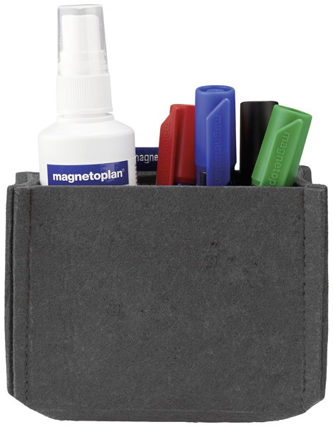 Magnetoplan magnetoTray MEDIUM 1227701 Táblafilc tartó, mágneses (Sz x Ma x Mé) 130 x 100 x 60 mm Sz