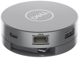 Dell Notebook dokkoló állomás DELL DA350 6-in-1 USB-C Multiport Adapter (470-AFKL) Alkalmas (márka):