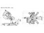 Metabo 614305850 Akkus fűrész akku nélkül, töltő nélkül 305 mm 30 mm 2. bélyegkép
