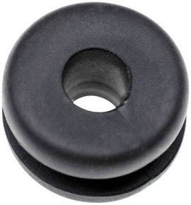 TRU COMPONENTS TC-10820700 Kábelátvezető Rögzítési furat: 5 mm Szorítási átmérő (max.): 3 mm Lemezva