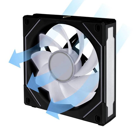 Lian Li Lian Li UNI FAN SL-INF 120 ARGB Reverse Blade PWM Lüfter - 120mm, schwarz Számítógépház vent 6. kép