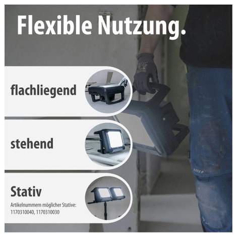 Brennenstuhl Multi Battery 3000 MA Akkus építkezési fényszóró 27 W 3150 lm 1173700007 5. kép