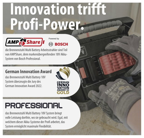 Brennenstuhl Multi Battery 3000 MA Akkus építkezési fényszóró 27 W 3150 lm 1173700007 7. kép