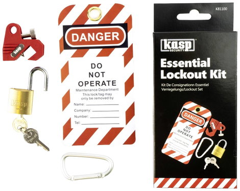 Kasp K81100 Reteszelő-/lockout készlet 145 mm Sárgaréz, Ezüst Kulcsos zár 4. kép