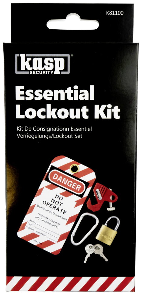 Kasp K81100 Reteszelő-/lockout készlet 145 mm Sárgaréz, Ezüst Kulcsos zár 7. kép