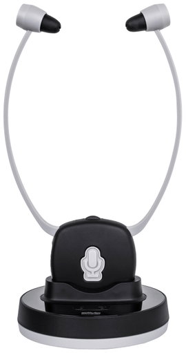 Silva Schneider DH 9600 HiFi In Ear fejhallgató Rádiójel vezérlésű Stereo Fekete/szürke Hangerő szab
