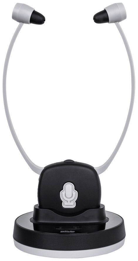 Silva Schneider DH 9600 HiFi In Ear fejhallgató Rádiójel vezérlésű Stereo Fekete/szürke Hangerő szab