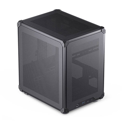 Jonsbo C6 Black Mikro torony Számítógép ház, Gaming doboz Fekete 3. kép