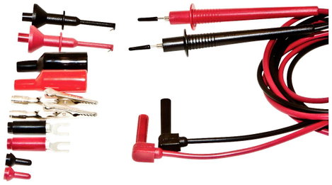 Mueller Electric 110004 Tesztdugó adapterkészlet Piros, Fekete 1 készlet