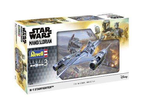 Revell 06787 Star Wars The Mandalorian: N1 Starfighter Sci-Fi építőkészlet 1:24 3. kép