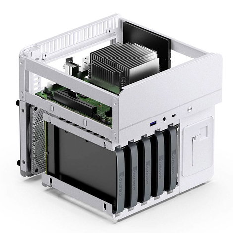 Jonsbo N2 Mini-ITX Mini torony Számítógép ház, Gaming doboz Fehér 8. kép