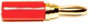 Mueller Electric BU-P3690-2 Miniatűr banándugó Piros 10 db bélyegkép