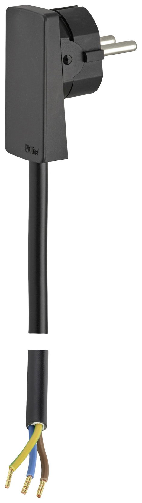 EVOline 1512 0015 1100 Csatlakozókábel Áram Fekete 1.5 m