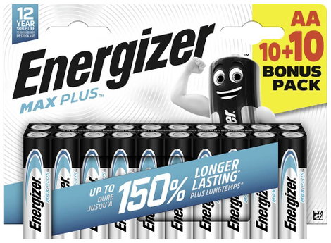 Energizer Max Plus Ceruzaelem Alkáli mangán 1.5 V 20 db
