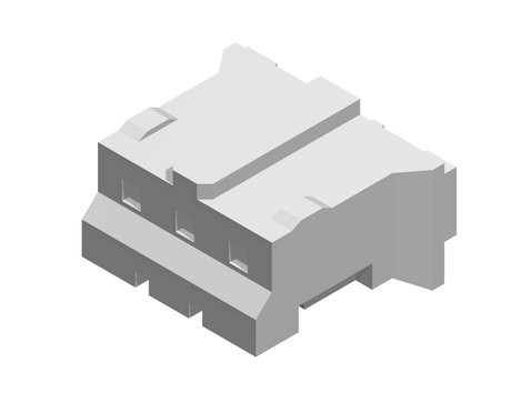EDAC Hüvelyház kábel Pólusok száma 3 Raszterméret: 2 mm 140-503-210-011 1 db