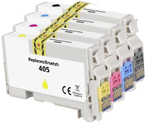 Renkforce Tinta helyettesíti Epson 405, T05G6, T05G1, T05G2, T05G3, T05G4 Kompatibilis Kombinált cso 2. kép