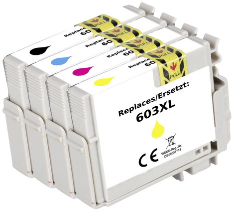 Renkforce Tinta helyettesíti Epson 603, T03U5, T03U1, T03U2, T03U3, T03U4 Kompatibilis Kombinált cso