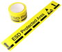 Antistat ESD padlójelölő szalag 33 m Sárga (H x Sz) 33 m x 75 mm 054-0007 Öntapadó bélyegkép