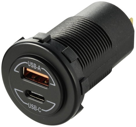 VOLTCRAFT Power Delivery USB beépített autós aljzat 60W 12/24 V