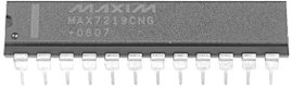 Maxim Integrated MAX7219CNG+ PMIC - energiamérő Átdugós szerelés tubus