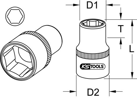 KS Tools KS TOOLS 9641213 Bit befogó 2. kép