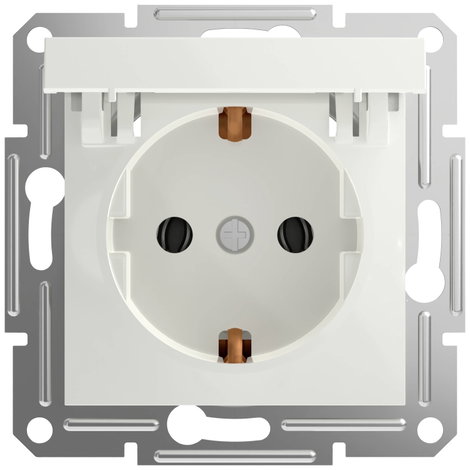 Schneider Electric Csatlakozó aljzat csapófedéllel Asfora Fehér (RAL 9003) EPH3170121D