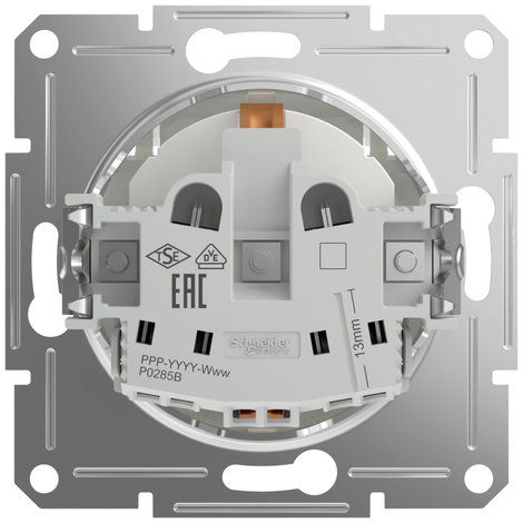 Schneider Electric Csatlakozó aljzat csapófedéllel Asfora Fehér (RAL 9003) EPH3170121D 3. kép