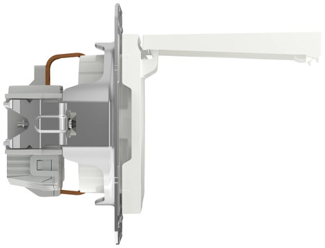 Schneider Electric Csatlakozó aljzat csapófedéllel Asfora Fehér (RAL 9003) EPH3170121D 6. kép