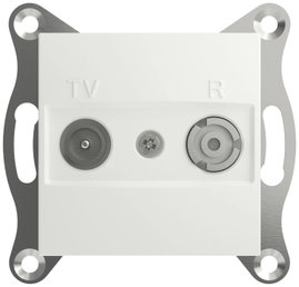 Schneider Electric TV-, rádió végcsatlakozó Asfora Fehér (RAL 9003) EPH3300721D