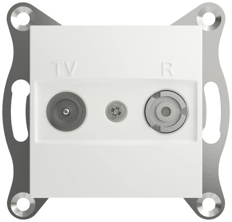 Schneider Electric TV-, rádió végcsatlakozó Asfora Fehér (RAL 9003) EPH3300721D