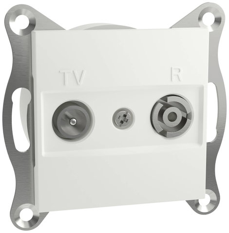 Schneider Electric TV-, rádió végcsatlakozó Asfora Fehér (RAL 9003) EPH3300721D 2. kép