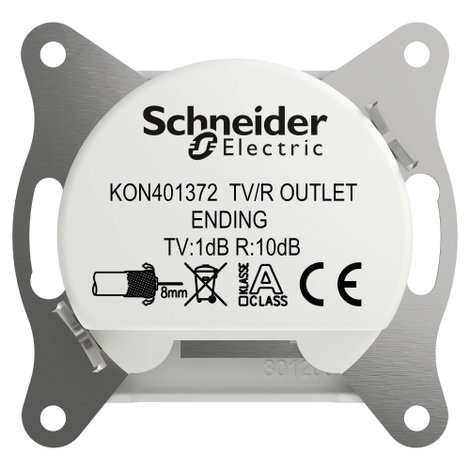 Schneider Electric TV-, rádió végcsatlakozó Asfora Fehér (RAL 9003) EPH3300721D 3. kép