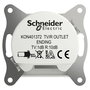 Schneider Electric TV-, rádió végcsatlakozó Asfora Fehér (RAL 9003) EPH3300721D 3. bélyegkép