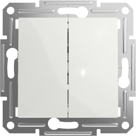 Schneider Electric Kettős nyomógomb Asfora Fehér (RAL 9003) EPH1170121D