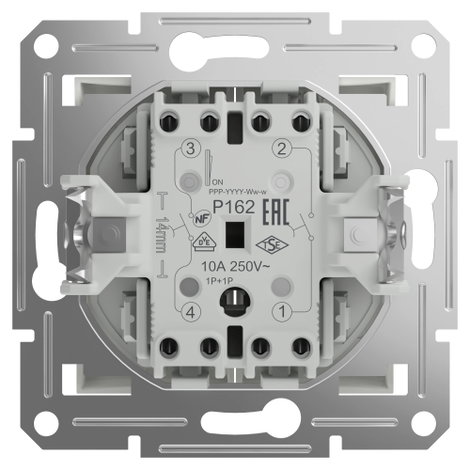 Schneider Electric Kettős nyomógomb Asfora Fehér (RAL 9003) EPH1170121D 3. kép