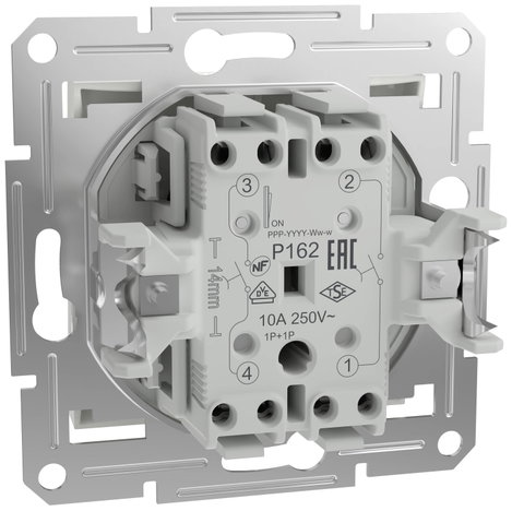 Schneider Electric Kettős nyomógomb Asfora Fehér (RAL 9003) EPH1170121D 5. kép