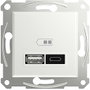 Schneider Electric USB dugalj Asfora Fehér (fényes) EPH2770421D bélyegkép
